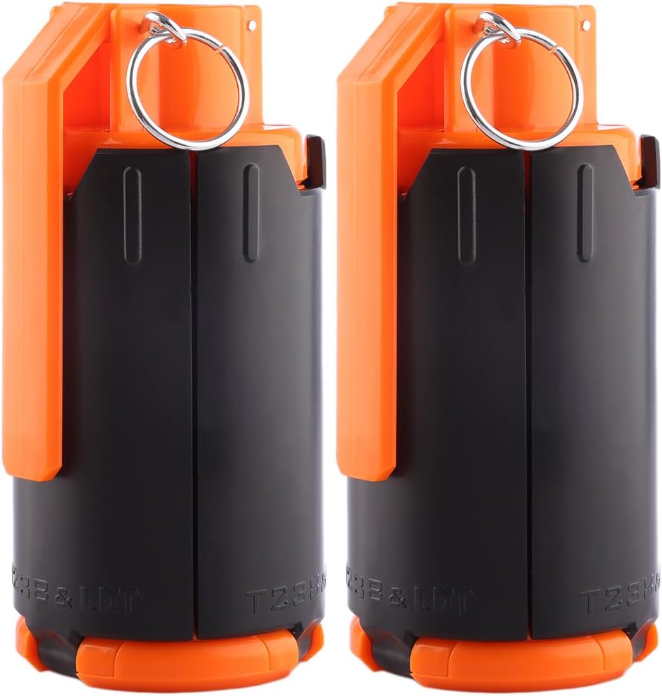FOKOM 2Pack Water Beads Bomb Water Bullet Bomb Hand Grenade Toy for Nerf