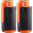FenglinTech Tactical Plastic Grenades Toy, 2PCS Foam Bullet Ball Grenade for CS Battle Game