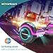 Hoverboard Two-Wheel Self Balancing Electric Scooter UL 2272 Certified, Metallic Chrome with Bluetooth Speaker and LED Light (Chrome Pink)