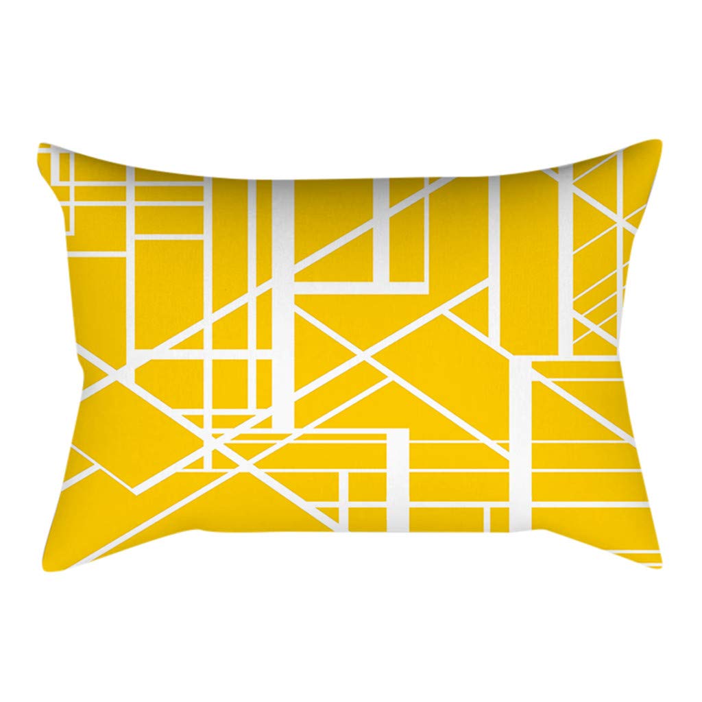 Decoración del hogar YWLINK 1PC Amarillo Rectangular Moda Simple