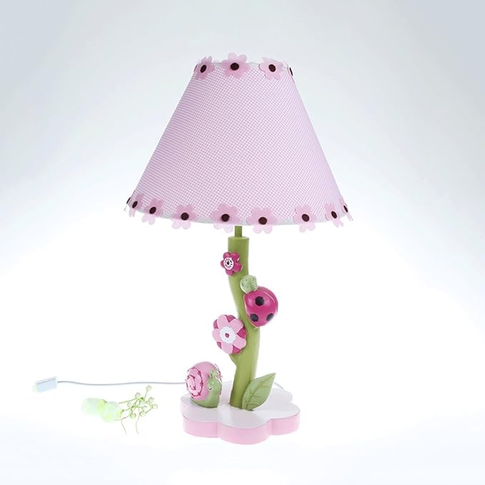 wshfor Children's Desk Lamp, Girl's Bedroom Bedside Lamp, Pink