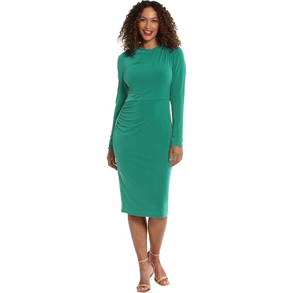 calvin klein dress green Calvin Klein Womens Petites Crepe Boat Neck Sheath Dress Green 6P at Amazon  Women's Clothing store