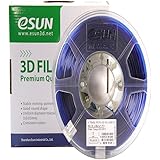 eSUN PETG filament 1.75mm Blue 1kg(2.2lb) Spool for Makerbot, Reprap, UP, Afinia, Flash Forge and all FDM 3D Printers, Blue Semi-transparent