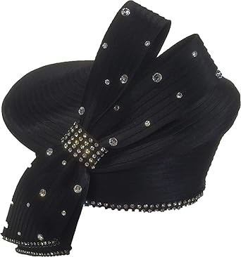 black flapper hat