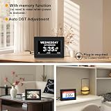 CAZOKASI Auto Dimmable Calendar Day Clock Digital Photo Frame 7 inch Black view 6