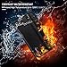 Waterproof & Fireproof Passport Holder RFID Travel Wallet Tickets Itinerary Document Organizer with Zipper/Strap for Woman & Man & Family Fit 5 Passports
