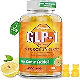 GLP ONE Probiotic Gummies – GLP-1 Supplement for Women & Men | with Berberine, Akkermansia, Magnesium & Turmeric | Zero-Sugar, Vegan Gut & Metabolic Wellness Supplement – 90 Count