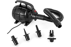 Walfront Kit de pompe à air électrique 600 W 17 000 pa multifonction pour matelas gonflables, coussins d'anneau de natation (