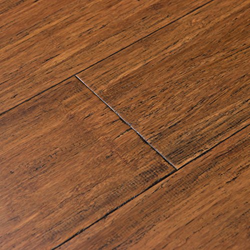 Cali Bamboo - Solid Wide T&G Bamboo Flooring, Medium Antique Java Brown, Aged - Sample