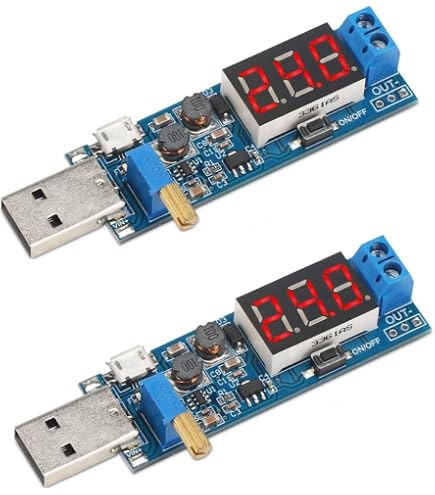 3pcs USB Buck Boost Converter – Adjustable 3.5V-12V To 1.2V-24V DC-DC Module