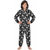 Get Trend One Piece Pajamas for Boys, Teens Fleece Loungewear Soft Jumpsuit Sleepwear Cozy Nightwear Gifts for Boys