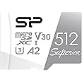 Silicon Power 512GB Superior Micro SDXC UHS-I (U3), V30 4K A2 with Adapter