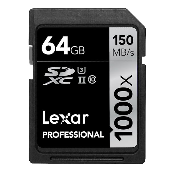 Lexar Professional 1000x SDHC/SDXC UHS-IIカード 64GB (最大読込 150MB/s, 最大書込 75MB/s)[国内正規品] 無期限保証 LSD64GCRBJPR1000
