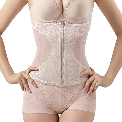 IZHH Damenmode Bodybuilding Korsett Formende Kleidung Abdominal Shapewear Einfarbig Frauen Dünne Taille Postpartum Corselet U