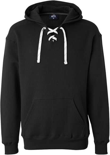 black hockey hoodie