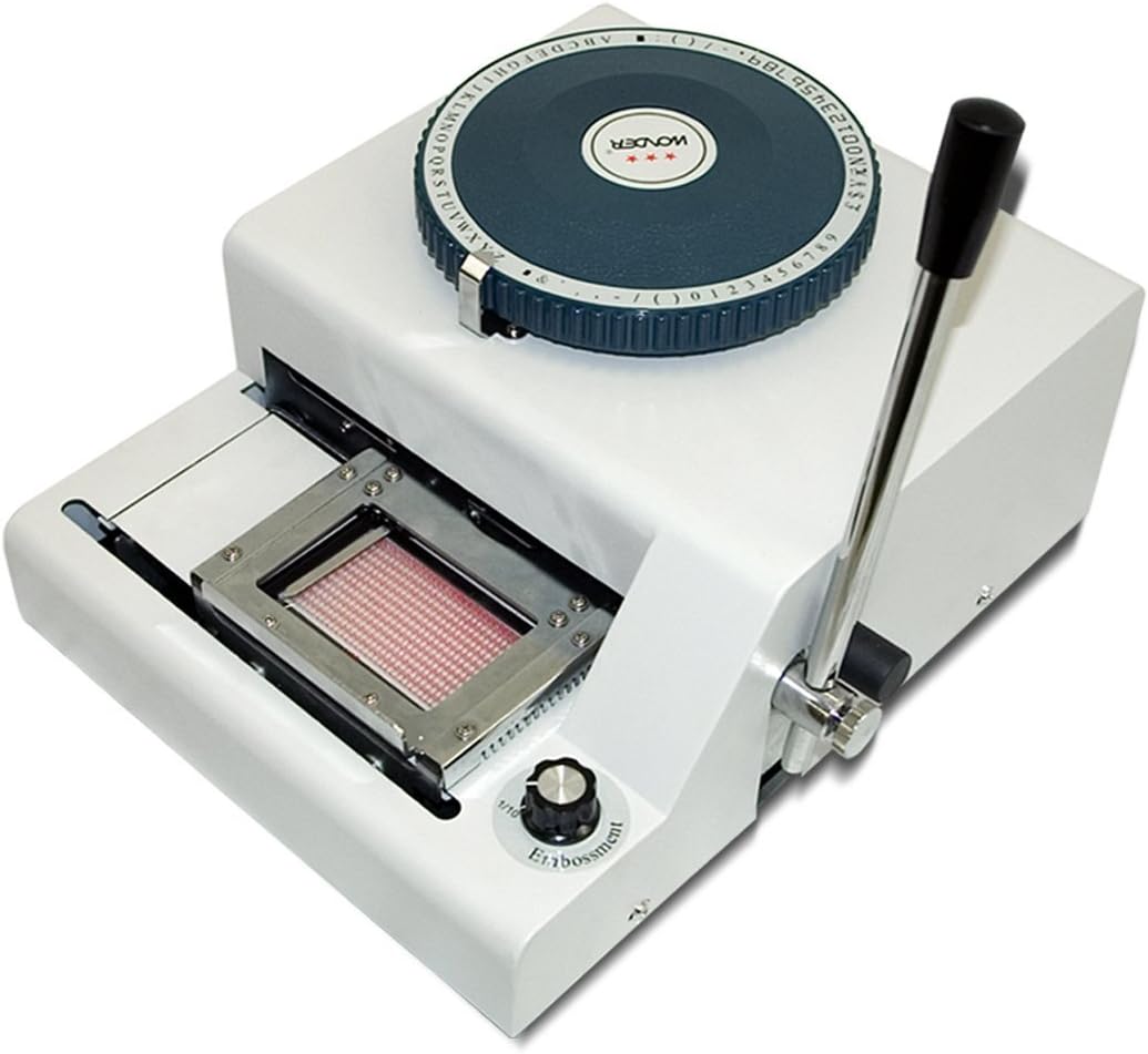New Manual PVC Card Embosser Id Embossing Machine Identification Badges And