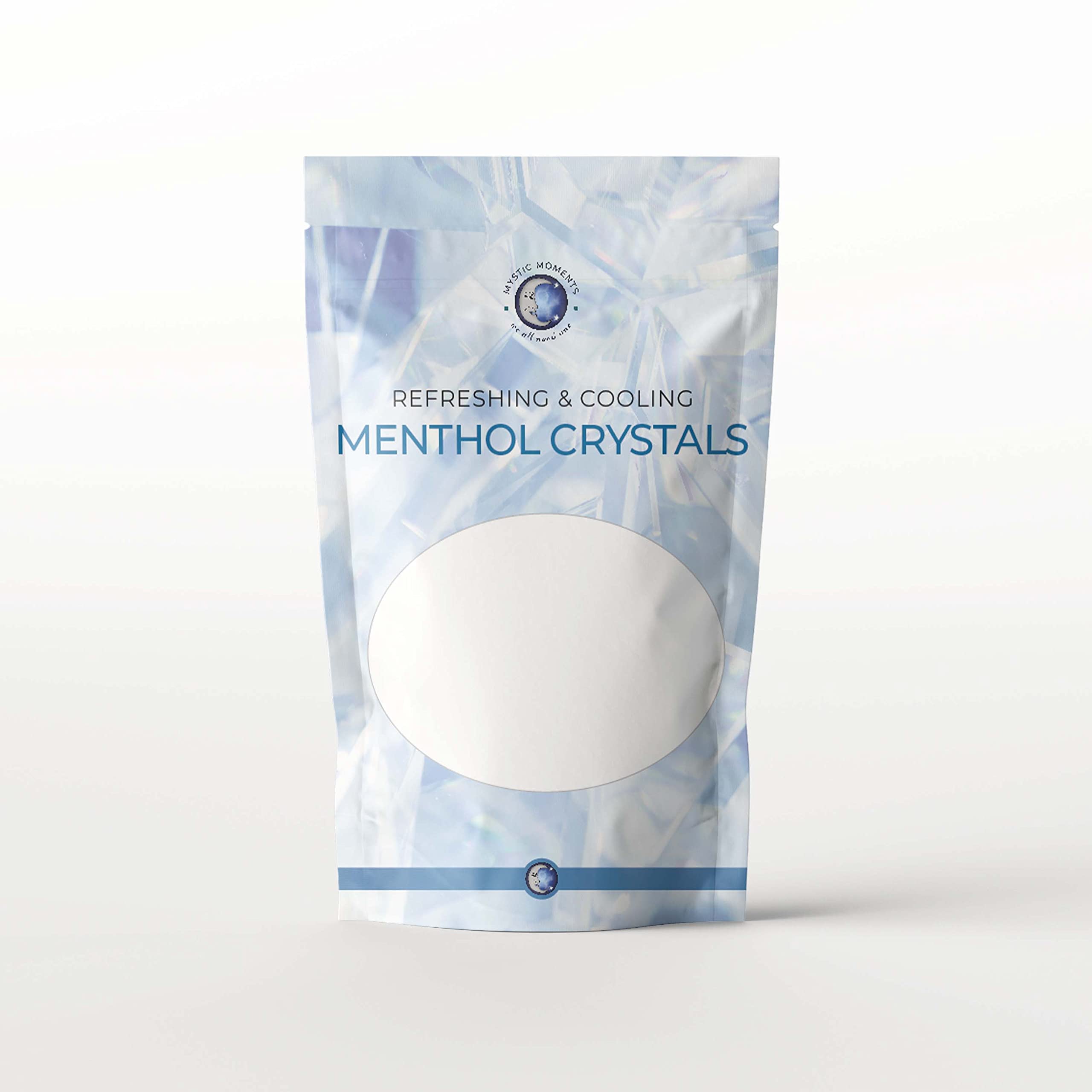 Mystic Moments | Menthol Crystals 1Kg | Natural Peppermint-Derived Compound | Cosmetic Grade | Refreshing Aroma & Cooling Effect | Ideal for Balms, Creams, Shampoos & Lotions | External Use Only