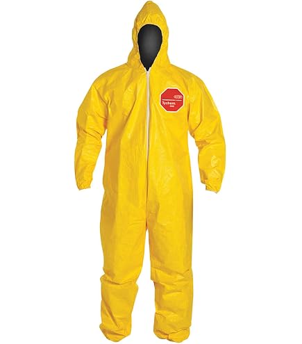 Amazon.com: TYCHEM 2000 COVERALL SERGED SEAMS YL MD - 1 Each