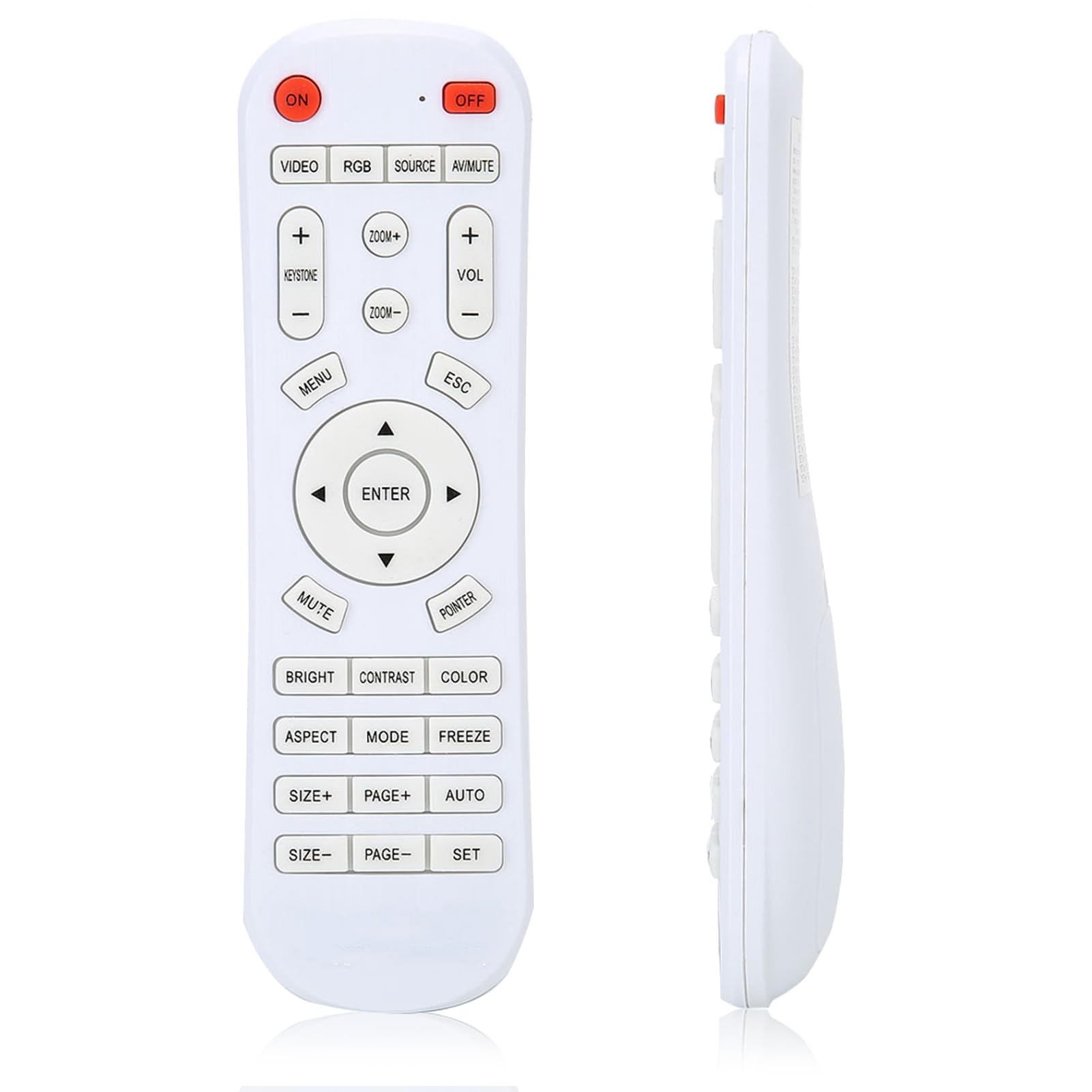 Socobeta Remote Control Projector Remote Control Universal Remote Controller Wireless Remote Control Replacement for Projector