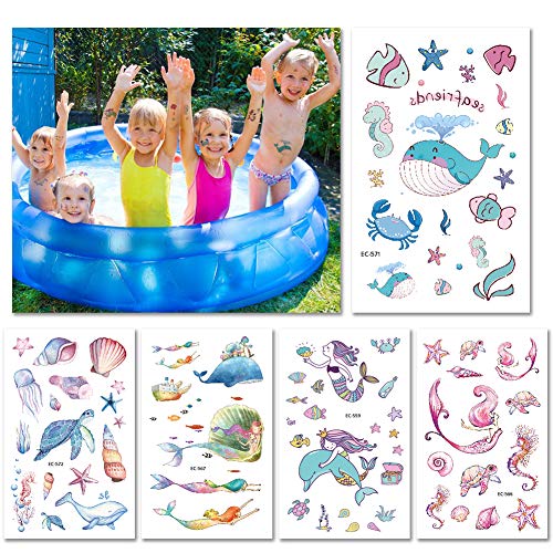 2 Sheets+Temporary+Tattoos+Waterproof+Supplies