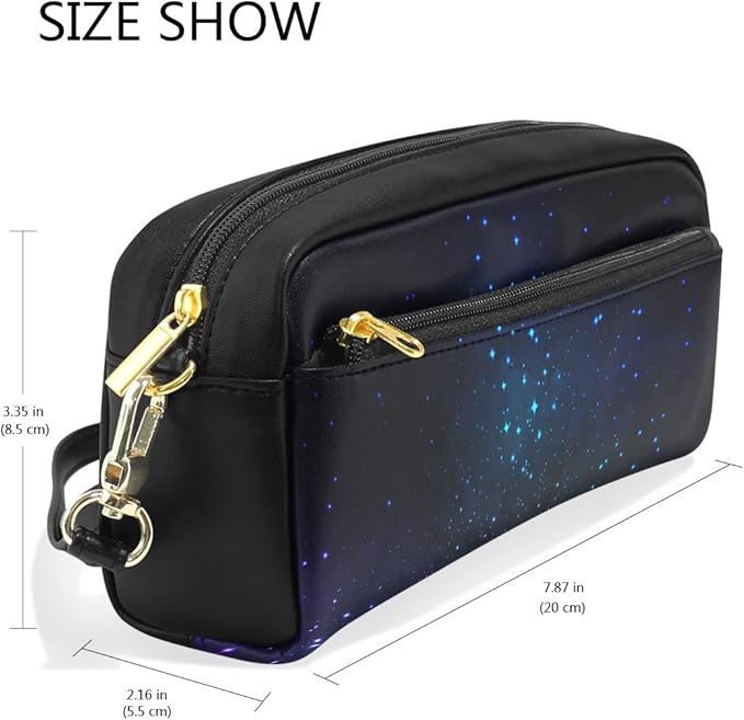 Amazon Co Jp Ayustyle ペンポーチ おしゃれな ペンケース 星 星空柄 宇宙柄 筆箱 筆入れ 文房具 化粧ポーチ メイクポーチ ファスナー シンプル 旅行 機能的 小物入れ 化粧道具 学生 仕事用 収納ケース 大容量 プレゼントにも おすすめ ホーム キッチン