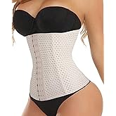 ACPLK Women's Waist Trainer Corset Shapewear Tummy Control Body Shaper Waist Cincher Sport Girdle Beige