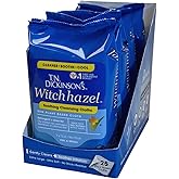 T.N. Dickinson's Witch Hazel Soothing MultiUse Cleansing Cloth, 4 Pack, 25 Cloths Per Pack,white