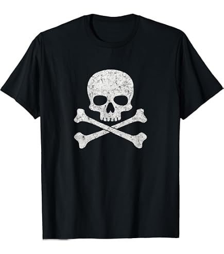 Amazon.com: Skull & Bones 322 distressed T-shirt - Skull and
