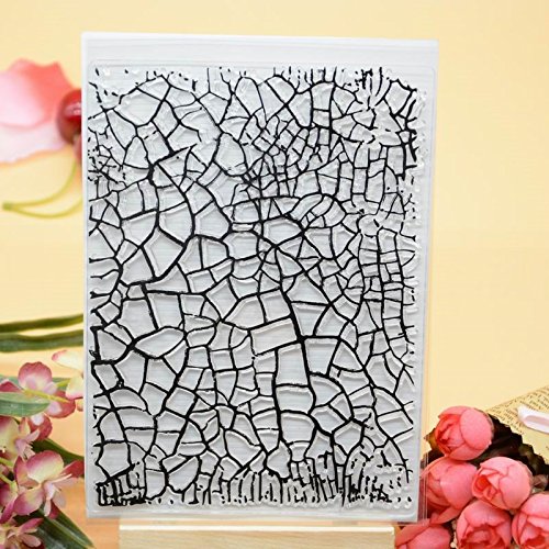 WooYangFun Joyful Home 1pc Background Rubber Clear Stamp for Card Making Decoration and Scrapbooking