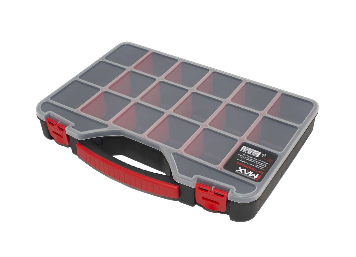 Hilka MO19 19-Inch Maximum Organiser - Black/Red