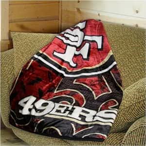 Amazon.com: The Northwest Company NFL San Francisco 49ers Tattoo Plush Blanket Throw: Kitchen 