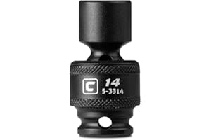 Capri Tools 14 mm Universal Impact Socket, 3/8-Inch Drive, 6-Point, Metric