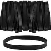 KJAHLAL Large Rubber Bands Heavy Duty, 22 Pcs Size 107 Black Rubber Bands, Elastic Bands Suitable for Office Supplies and Trash Cans.