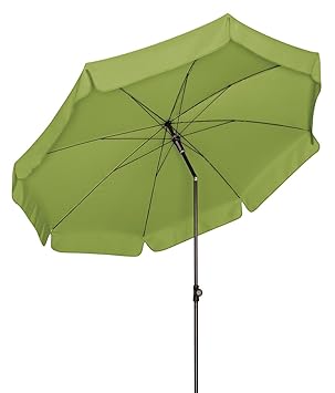 Doppler Absolut wetterfester Gartenschirm Sunline 150 Fresh Green, UV-Schutz 50 Plus und Knicker,