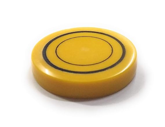 Add-gear Tournament Carrom Striker Genuine Man Made Ivory Cue Ball Material 15 Gram Striker as per Precise Specifications of AICF & ICF (Semi Round Cut)