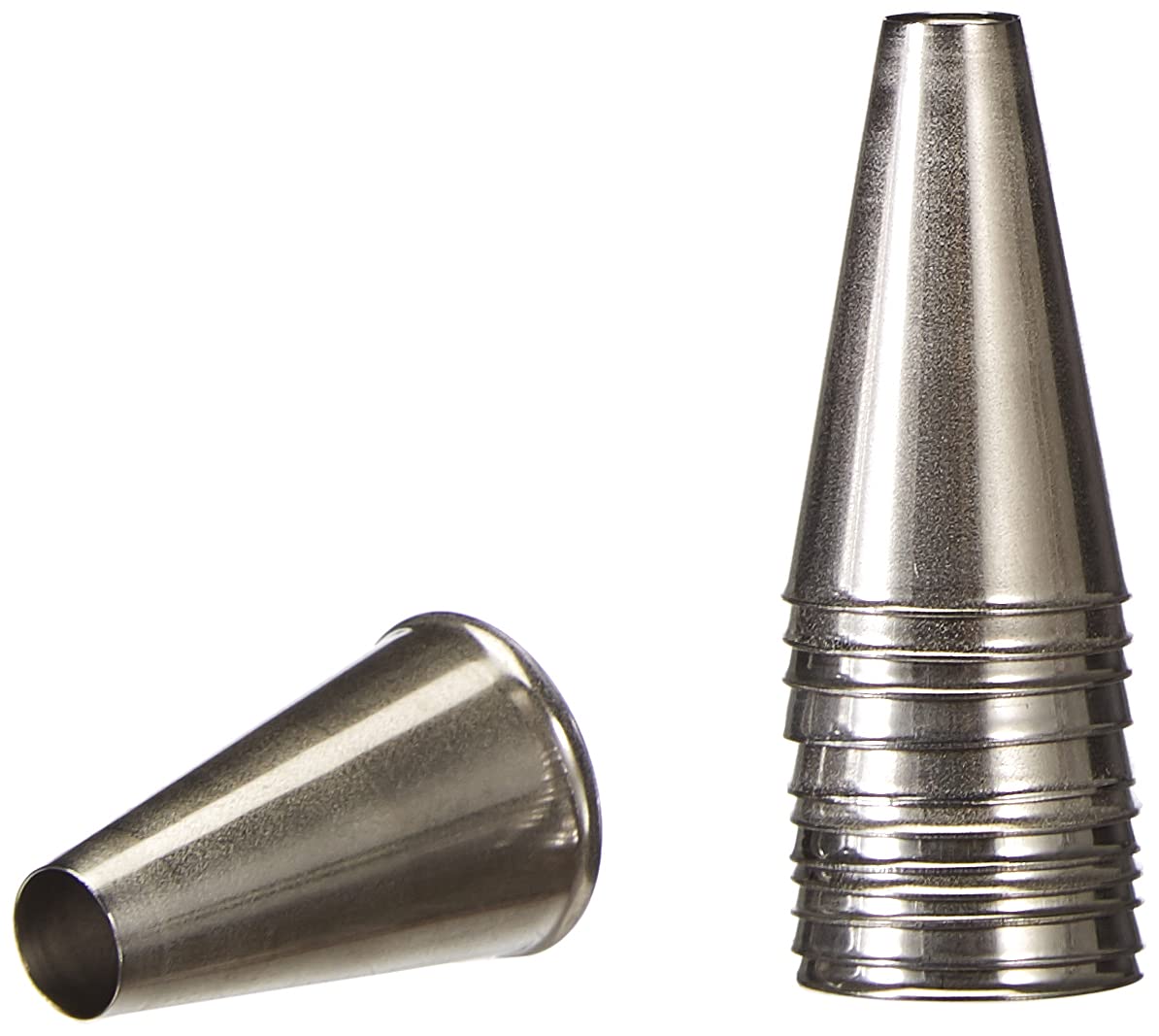 Paderno Stainless Steel Plain Piping Nozzle/Icing Nozzles/Decorating Tubes Set of 12