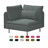 Custom Made Soderhamn Corner Velvet Replacement
