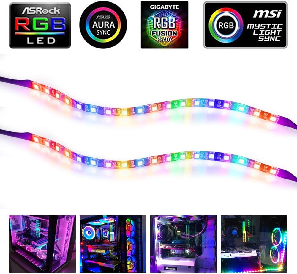 J&D Addressable PC RGB LED Strip Lights - Image 3