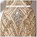 Clearbridal Women's Trumpet Champagne Sequins Evening Dress Designer Prom Gown