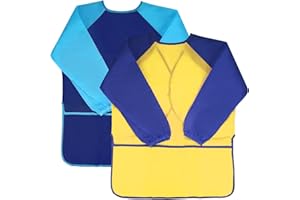 Waterproof Children Art Smock toddler apron child painting apron painting supplies Art Aprons Ages 3-6