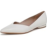Naturalizer Womens Havana Ballet Flat Warm White Snake Print Leather 8.5 M