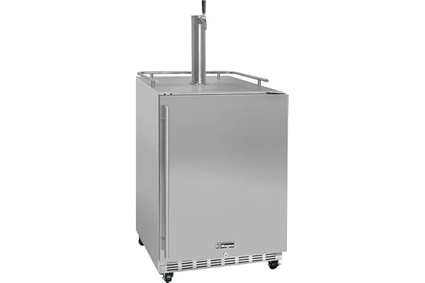 Kegco Kegerator 24" Wide Single Tap Stainless Steel Commercial Beer Dispenser HK38SSC-1