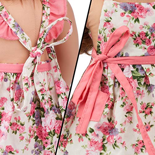 image for HOAYO 8 Items Gardening Outfit for 18-inch Dolls, Doll Clothes and Acc