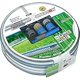 CRESTON Garden Hose (50 Foot) Nozzle Sprayer Tap, Hose Stop Connectors - Best Heavy Duty Flexible Watering Hoses Watering Lawn, Yard/Garden, Car Wash, Washing Pets, Home Cleaning