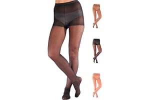ABSOLUTE SUPPORT Made In USA - Sheer Compression Pantyhose for Women Circulation 8-15mmHg - A109