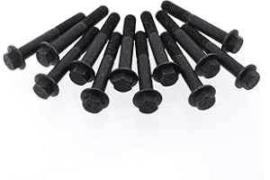 YIHETOP 12 Pcs Exhaust Manifold Bolt 3944593 Compatible With for 94-98 Dodge 5.9L 12 Valve Cummins Engine
