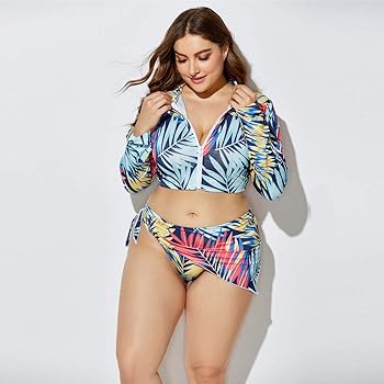 3 piece plus size swimwear