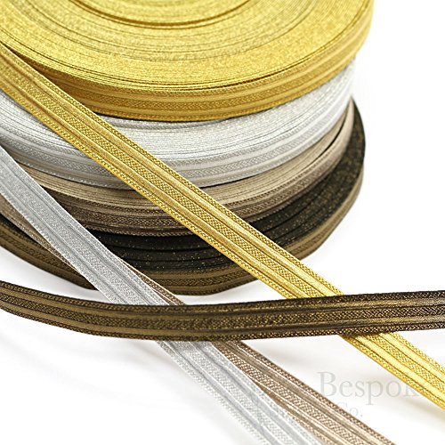 KNOX Dull Gold Double Stripe Military Bullion Braid Trim: 27 Yard Roll