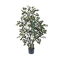 Nearly Natural 5074 Ficus Silk Tree, 4-Feet, Green, 10.5" x 10.5" x 40"