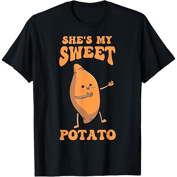 "She's My Sweet Potato I Yam" Couples Thanksgiving T-Shirts - Matching Husband & Wife Shirts